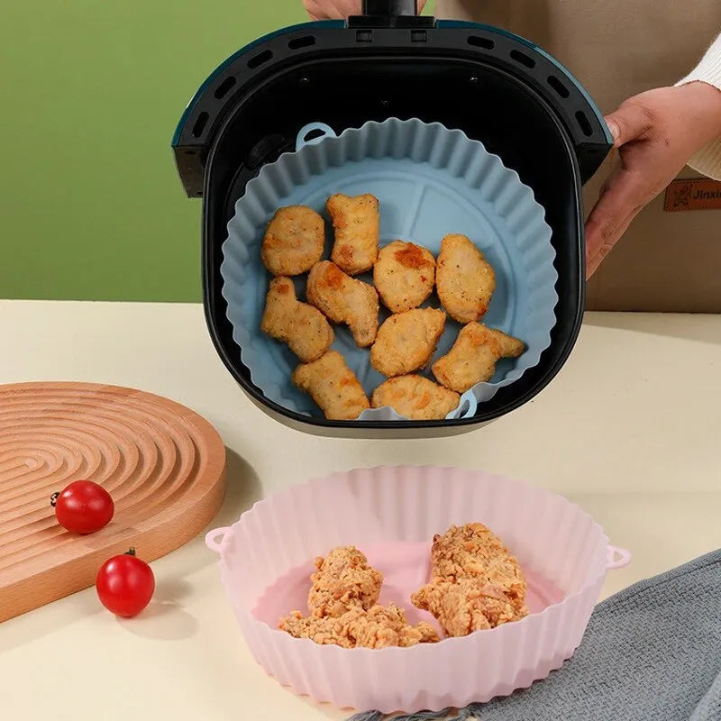 Forma de Silicone para Air Fryer - Reutilizáveis